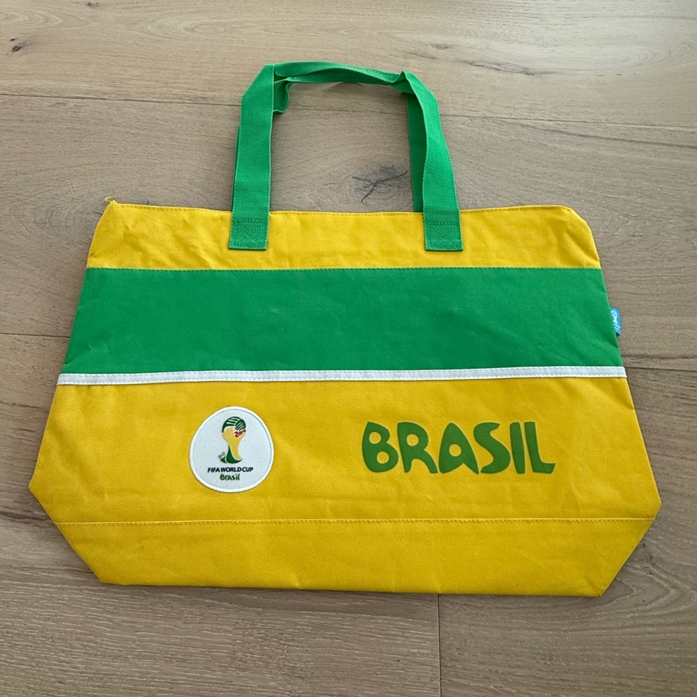 Brasil Yellow and Green Tote Bag